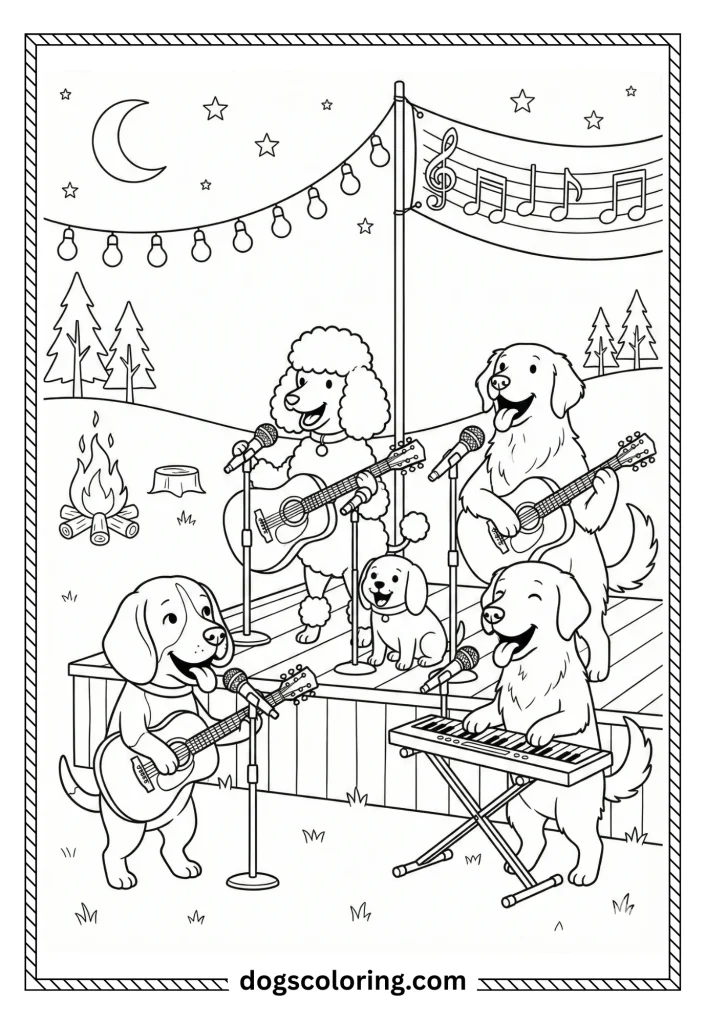 Free Printable Dog Day Coloring Pages PDF 12 11 3