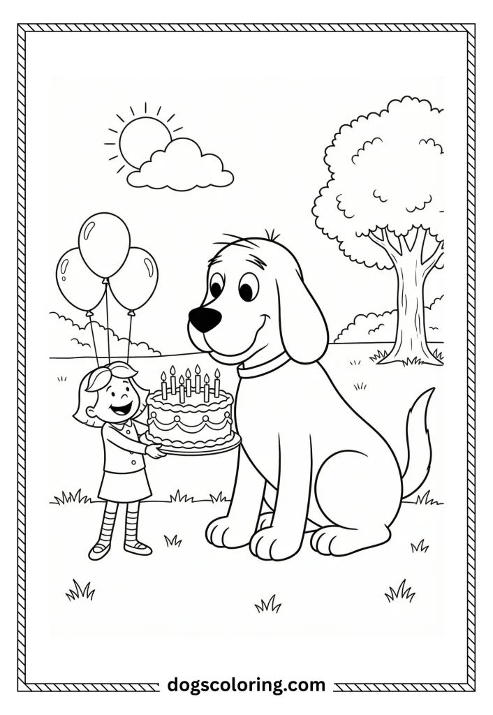 Clifford Dog Coloring Pages 18 18 6