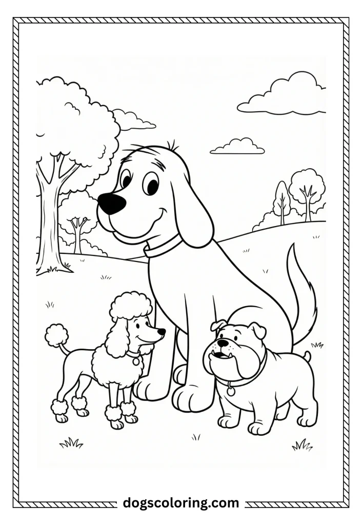 Clifford Dog Coloring Pages 2 2 8