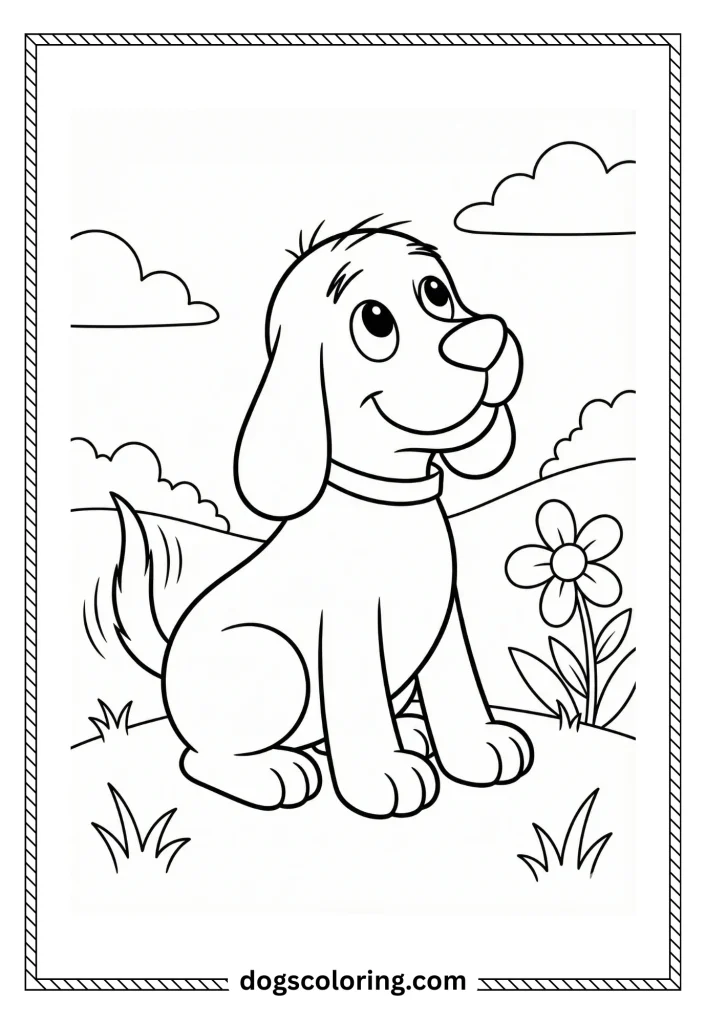 Clifford Dog Coloring Pages 4 4 8