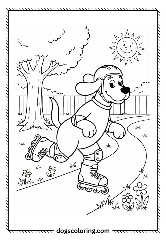 Clifford Dog Coloring Pages 5 5 8