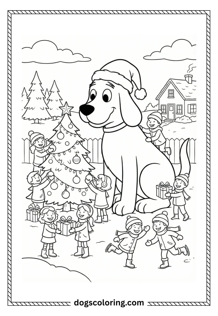 Clifford Dog Coloring Pages 6 6 8