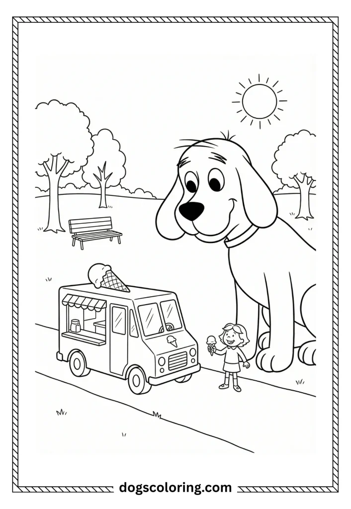 Clifford Dog Coloring Pages 7 7 8