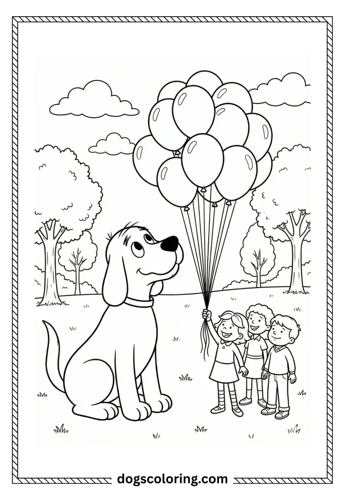 Clifford Dog Coloring Pages 8 8 8