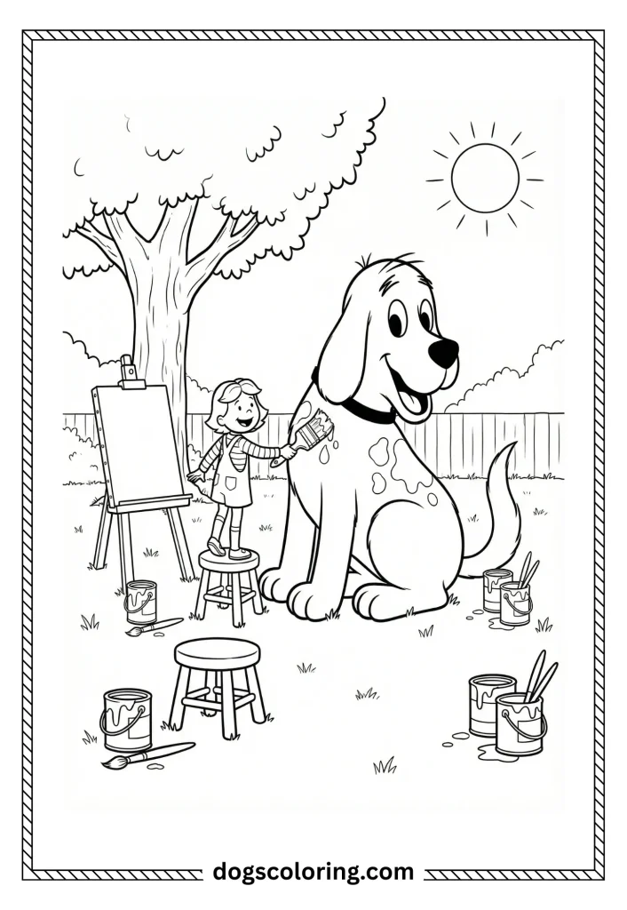 Clifford Dog Coloring Pages 9 9 8