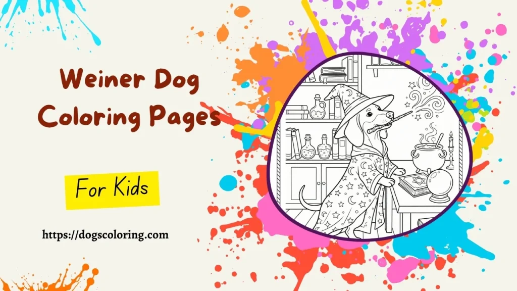 weiner dog coloring pages